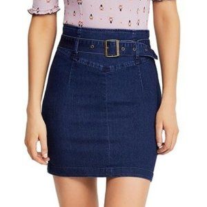 Final Price- Free People Denim Mini Skirt